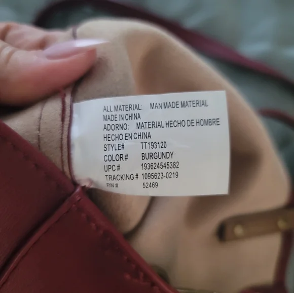 Burgundy Hobo Bag - Picture 5 of 6